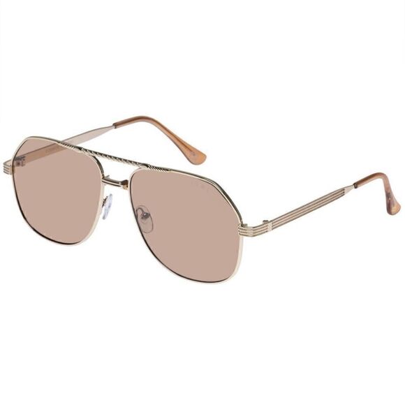 Aire NWT Cosmos - Bright Gold Tan Tint Aviator Sunglasses - Picture 4 of 9